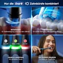 Oral-B iO Series 3 Plus Edition Elektrische Zahnbürste — Electric Toothbrush, Inkl. 3 Aufsteckbürsten, 3 Putzmodi für Zahnpflege — Designed by Braun, GUT GETESTET von STIFTUNG WARENTEST, Schwarz - 6