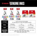 Multipack de tinta Canon - Cartuchos de tinta originales PGI-580/CLI-581 - Pack de 5 cartuchos (1 negro, 1 cian, 1 magenta, 1 amarillo y 1 negro de oficina) - 3