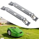 2 Stück Mähroboter Messer Mähmesser Ersatzmesser Für Stihl Mähroboter iMOW RMI 422 422P 422PC RMI422 P C Edelstahl Rasenmäherklingen 20 cm, Silber - 1