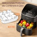 COSORI Friggitrice ad Aria Turbo Blaze 6 Litri, Air Fryer con DC Motore Tecnologia, 9 Funzioni & 5 Velocità della Ventola Automatica, 110 Ricette & 96 Tabelle di Cottura degli Ingredienti, 1725W - 2