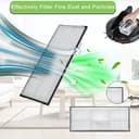 AiLomey Zubehör für Roborock S8 / S8 +, Ersatzteile für Roborock S8 Pro Ultra, 2 Hauptbürste, 4 Wischtücher, 4 Filter, 4 Seitenbürsten - 4