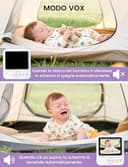 OBVHNUA Baby Monitor Video e Audio 2,8" 720P LCD IPS 2000mAh USB-C Baby Phone con Zoom Digitale VOX Visione Notturna Comunicazione Bidirezionale Sensore Ninna Nanna - 8