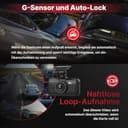Miofive 4K Dashcam Auto GPS, WiFi Auto Kamera, Bluetooth, Dash Cam Auto 5.8GHz, 3-Zoll-IPS-Display, Nachtsicht, Loop-Aufnahme, HDR, App-gesteuert, bis 512 GB kompatibel inkl. kostenloser 32-GB-Karte - 5