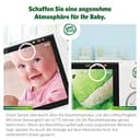 LeapFrog LF815HD Smart Video Baby Monitor with 5 Inch HD Colour Display, WiFi, Temperature/Humidity Sensor, Wide Angle Lens, Coloured Night Light, 8X Zoom, App Function, Wall Mounting, White - 7