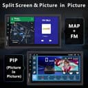 Doppel Din Radio Android Auto mit Wireless Carplay & Android Auto, 7 Zoll Android Autoradio 2Din mit Bildschirm, Doppeldin CarPlay Display mit Bluetooth Navi WiFi, FM/AM/RDS Radio, USB - 4