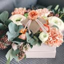 BAZEITFLOW Set Cuscini per Fedi Nuziali in Lino Rustico Arancione, Cuscino Portafedi Quadrato Fatto a Mano per Matrimonio e Proposta di Fidanzamento, Decorazione Cerimonia e Festa di Nozze - 5