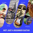 Donner Kit Chitarra elettrica per principianti 39 pollici, pickup S-S-H con amplificatore, borsa, tracolla, corde, accordatore, cavo, plettri, DST100 - 8