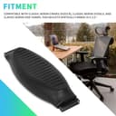 ECOTRIC New Lumbar Pad Compatible with Herman Miller Classic Aeron Chair Size B, Home Office Seating Support Pad - Graphite/Black - - 2