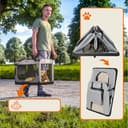 CADOCA® Trasportino Cane & Gatto XL 82x56x58cm Box Animali Domestici Media Grande Taglia Viaggio Gabbia per Trasporto Traspirante - 7