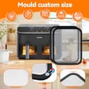 Juego de 2 protectores antisalpicaduras para freidora de aire caliente Dual Blaze TwinFry (10 L) - 3