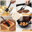 Ninja Heißluftfritteuse Zubehör - Airfryer Zubehör für Ninja Foodi Max Dual Zone AF400EU AF451EU 9,5L, Silikonform Heißluftfritteuse für Russell Hobbs 2 Kammern 9L - 8