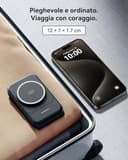 INIU Caricatore Wireless iPhone, Magnetic 3 in 1 Base Ricarica Certificato Qi, Da viaggio Caricabatterie Wireless Universale per iPhone 16 15 14 13 12 Apple Watch 8 7 Ultra AirPods 4 3 Pro ecc. - 4