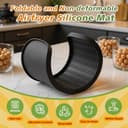 Ninipie Ninja AF400EU AF500EU AF451EU DZ401 Silicone Accessori Friggitrice Ad Aria per Ninja Foodi Max Dual Zone 9,5L-10,4L, Air Fryer Tappetino in Silicone, Ripiano Portaoggetti - 5