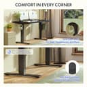 FLEXISPOT EN1 MAX 140x80cm Escritorio Elevable Eléctrico con Tablero Entero Mesa de Elevable, Standing Desk, Mesa Elevable Escritorio con 2 Ganchos y 4 Funciones de Memoria - 6