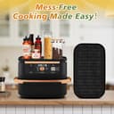 Ninipie Ninja AF400EU AF500EU AF451EU DZ401 Silicone Accessori Friggitrice Ad Aria per Ninja Foodi Max Dual Zone 9,5L-10,4L, Air Fryer Tappetino in Silicone, Ripiano Portaoggetti - 7