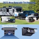 Solar Telecamera Retromarcia Wireless, WiFi Telecamera Posteriore per Auto, HD 1080P Visione Notturna, 9600 mAh Batteria Ricaricabile, Base Magnetica per Camion, Camper, Furgone, Rimorchio - 5