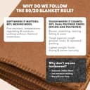 Woolly Mammoth - Manta de Lana Merino Grande de 66 x 90 Pulgadas, Manta de Campamento de 4 Libras | Manta para cabaña, Clima frío, Emergencia, Equipo de Campamento para Perros, Senderismo, - 6