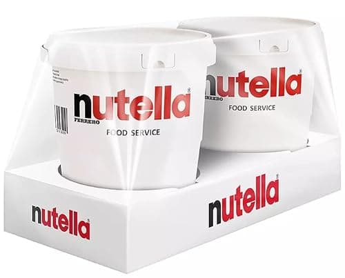 Ferrero, Doppio Secchio Extra Large 2 x 3 kg per Nutella - Formato Food Service - Secchiello 3kg - New Package