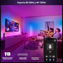 Philips Hue Play HDMI Sync Box 8K - Sincronizador de Luz Ambiente Con Videojuegos, Películas y Música - Hasta 10 Luces Led - Requiere Hue Bridge - Admite Dolby Vision HDR10+ - Controlable Con App - 4