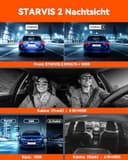 VANTRUE N5 4 Kanal 2.7K STARVIS 2 Dashcam Auto 1944P+ 3 Lens 1080P Dash Cam Vorne Innen Hinten, 5.8GHz WiFi, IMX675 HDR Nachtsicht Dash Camera Auto 24H Parkmodus, Sprachbefehle, Max 1TB - 3