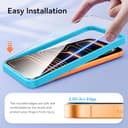 Niphabe 3 Pezzi Vetro Temperato per iPhone 17 pro con 3 Pezzi Protezione Fotocamera,Pellicola Prottetiva Anti Graffio Durezza 9H,Installazione Facile Senza Bolle,HD Chiaro,Ultra Resistente - 2