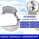 MONTERAL Coperchio Paraschizzi per Robot da Cucina con Codice Originale AS00000419 per Kenwood Cooking Chef XL KCL95 - Garanzia di 10 Anni - 2