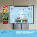 Fridgemaster MQ79394ES Freestanding American 4 Door Fridge Freezer 427L, Total No Frost, Inverter compressor, Silver, 64.3D x 79.4W x 181.6H cm, E Rated - 11