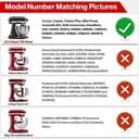 Coolcook Flachrührer Zubehör für KitchenAid-Mixer, 4,5-5 Quart für Kitchen Aid Stand Mixer Küchenmaschine, Zubehör für kitchenAid Flexirührer - 5