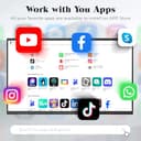 JASZDOT Pizarra Interactiva Digital 86” Smart Board, 4K Ultra HD, Monitor Táctil con Android 13, 8+128GB Almacenamiento, Cámara y Micrófono Integrados, WiFi, Bluetooth y HDMI, para Aula y Oficina - 5