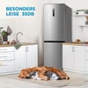Midea MERB345MGC02 Kühl-/Gefrierkombination/No Frost/185 cm hoch / 59,5 cm breit /70 cm tiefe/171 kWh/Jahr/216 L Kühlteil/ 122 L Gefrierteil/Twin Control/mit Chiller Box, Front Inox - 2