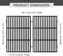 GLARETEX 66095 Cast Iron Cooking Grates, Grill Grates Replacement Parts for Weber Genesis II and II LX 300 Series, Genesis ii E-310 ii E-315 ii E-330 ii E-335 ii S-310 ii S-335 ii SE-335 ii SE-310 - 4