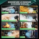 Soffiatore a Batteria Con Motore Brushless: 200km/h Soffiatore per Foglie Con Batteria 4000mAh,spinta fino a 1300G,45000rmp Motore brushless ad alta velocità,Adatto per la Manutenzione - 8