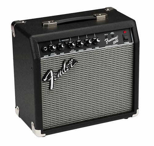 Fender Frontman 20G - Amplificatore Combo per Chitarra Elettrica, 20W, Canale Clean e Drive, EQ a 3 Bande, Jack Aux e Cuffie, Compatto e Potente, Nero