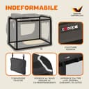 CADOCA® Trasportino Cane & Gatto XL 82x56x58cm Box Animali Domestici Media Grande Taglia Viaggio Gabbia per Trasporto Traspirante - 6