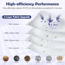 12 Bolsa para Polvo para Roborock S8+/S8 Pro Ultra/S7 MaxV Ultra/Q7 Max+/Q8 Max+/Q5 Pro+/Q5 Max+/Q10 X5+/S5+, Q7 M5+/L5+ Aspiradora Robot, Bolsas de Repuesto 3,6 L - 6