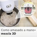 Bosch - Robot de Cocina, Serie 6, 1600W, Amasado Planetario 3D, Set de Pastelería, Triturador, Batidora de vaso ThermoSafe, Blanco, MUMS6EW22 - 7