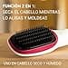 Rowenta Cepillo alisador Express – Cepillo alisador pelo, Función 2 en 1 que seca, alisa y moldea, reduce la electricidad estática y el encrespamiento, cerdas especiales desenredantes, CF6220 - 2