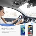 SUNITEC Kit Vivavoce Bluetooth da Auto 5.0,Supporto Siri,Auto ON,Co,nnessione Automatica,Guida Vocale,Musica, 2 Connessioni per Telefoni Contemporaneamente Supporto per Aletta Parasole-BC920SA - 4