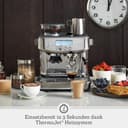 Sage Appliances Barista Pro Espressomaschine und Kaffeemaschine mit Milchaufschäumer, Siebträgermaschine, SES878, Gebürsteter Edelstahl - 2