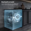 Midea Geschirrspüler 60cm Freistehend, SF 3.60N PRO Spülmaschine mit WLAN, 14 Maßgedecke, Geschirrspüler Unterbaufähig, 5 Programme, Höhenverstellbarer Oberkorb, 47 dB, Inox - 5