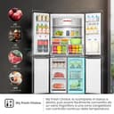 Hisense RQ5P470SAFE, Frigorifero Americano Quattro Porte, Classe E, Black Inox, Total No Frost, WiFi, Metal cooling, Zona convertibile, 483 litri, Controllo elettronico touch - 5