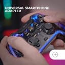 Mars Gaming MGP-BT2, Gamepad Bluetooth 5.0, RGB Neon, Adaptador Smartphone hasta 7", Vibración Háptica, Gatillos Analógicos, Macros, Switch, Switch 2, PC, Android, iOS, PS3, PS4, Transparente - 5