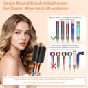 YTCHYYSK Upgraded Large Round Volumizing Brush Attachment for Dyson Airwrap HS01/05/08, Round Brush for Dyson Air wrap Accessories for Straighten Fast Dry Big Curls Add Volume - 7