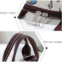 Bolso Bandolera Bordado a Mano Qiwenr - Bolso Tote con Búho y Cremallera - 5