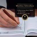 Hörner Legno Sandelholz -Tintenroller I Edle Geschenk-Box I Schreibfarbe Blau I Strichstärke M 0,7 mm I Hochwertiges Etui I Moderner Grip I Business Rollerball I Linkshänder & Rechtshänder - 3