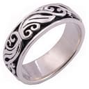 Anello spinner in argento Sterling 925, minimalista, unisex, per ansia, gioielli artigianali tailandesi fatti a mano, elegante regalo souvenir, taglia V 11 - 1