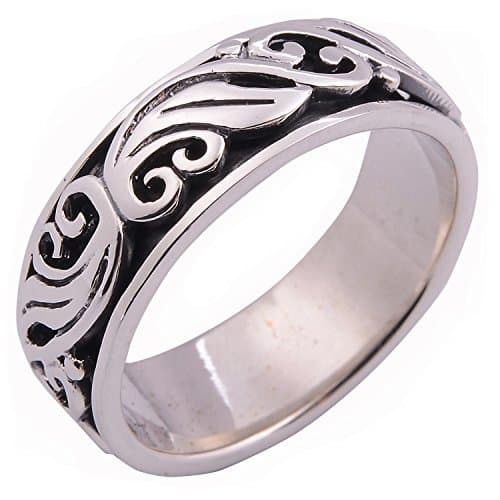 Anello spinner in argento Sterling 925, minimalista, unisex, per ansia, gioielli artigianali tailandesi fatti a mano, elegante regalo souvenir, taglia V 11