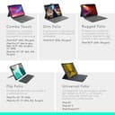 Logitech Combo Touch per iPad Pro da 13 pollici (M4)(2024) Custodia con tastiera - Tastiera staccabile retroilluminata con supporto, digitazione comoda, modalità multiuso, Layout ITA QWERTY - Grafite - 6