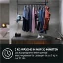 AEG Waschmaschine 8 kg, Serie 6000 ProSense: Mengenautomatik für automatische Anpassung von Waschdauer & Energieverbrauch, Startzeitvorwahl, Nachlegefunktion, Vollwasserschutz, 1400 U/min, L6AMZ48FL - 7