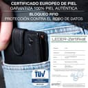 Lavalen Carteras para Hombre Piel - Monedero con Estilo - Cartera Hombre Hecha a Mano Cuero Auténtico - Billeteras con RFID - La Cartera Cómoda - Wallets for Men - Regalos Originales. - 7